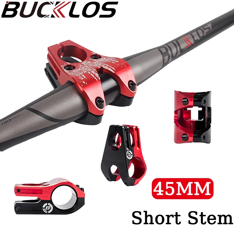 

BUCKLOS MTB Power 35/31.8mm High-strength Short Handlebar Stem Aluminum Alloy DH AM Bicycle Bridge Racing Downhill Bike Power