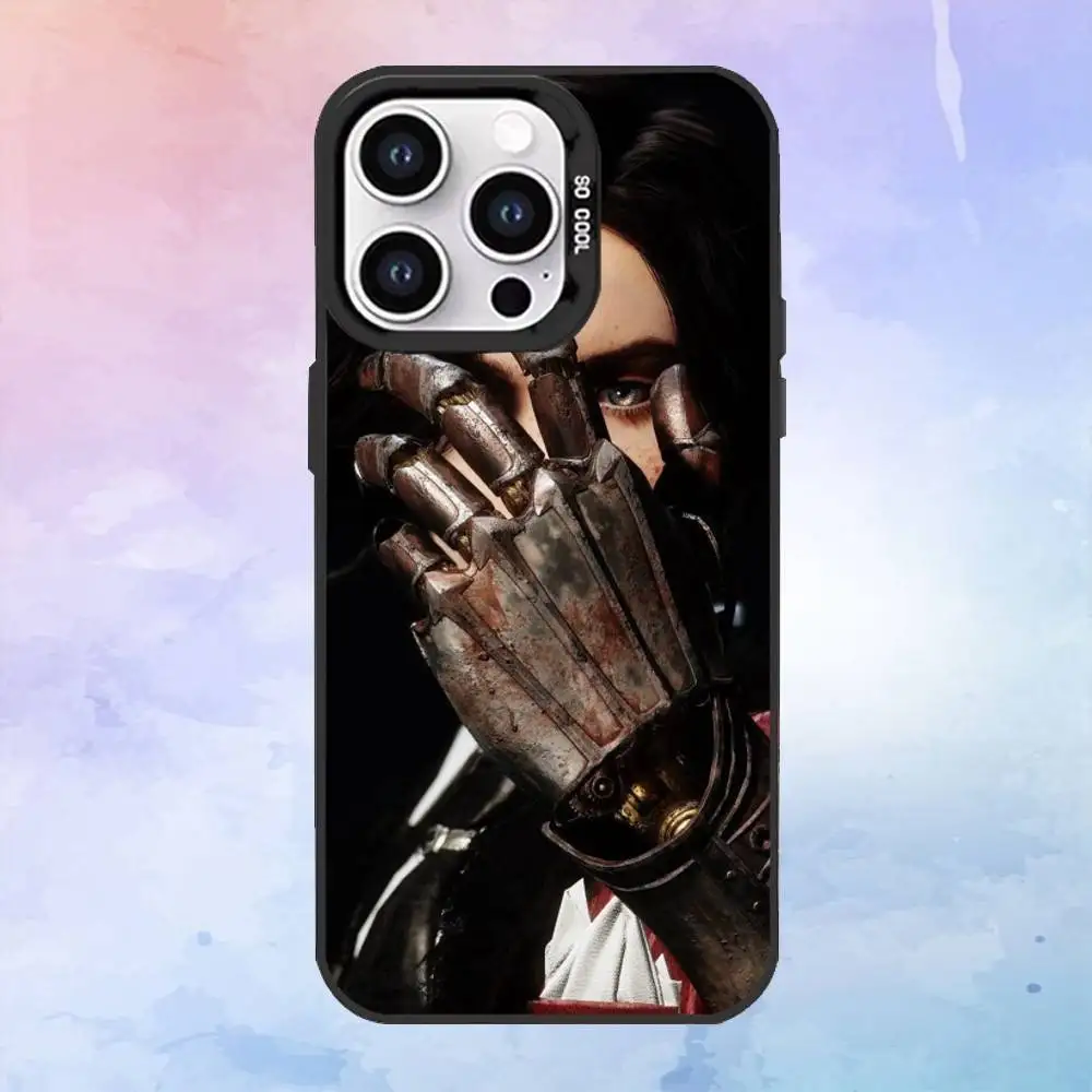 حافظة هاتف L-Lies of P GAME لهاتف iPhone17,16,15,14,13,12,11 Plus، Pro Max غطاء مقاوم للصدمات باللون الأسود غير اللامع