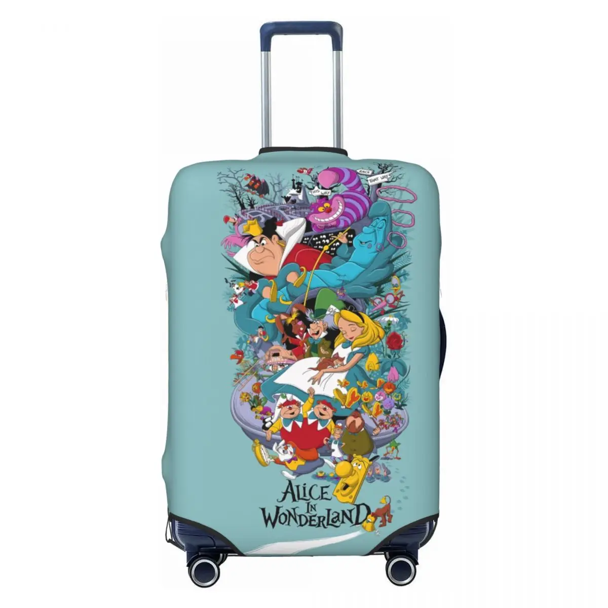 

Чехол для багажа Cheshires Cat Art на заказ, эластичные защитные чехлы для дорожных чемоданов, подходят для 18-32 дюймов