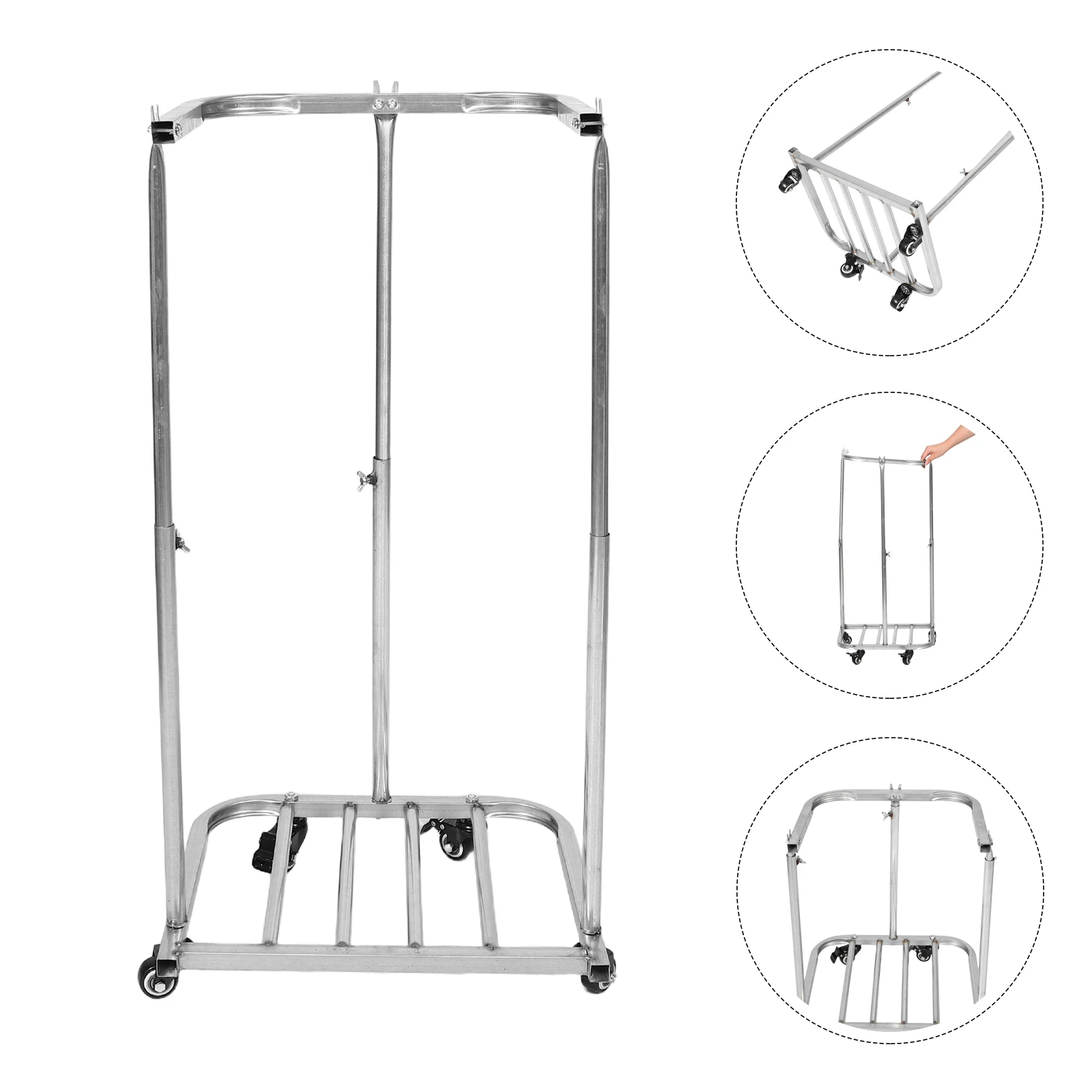 

Agricultural Bag Support Garbage Stand Holder Frame Portable Garden Waste Steel Rack Trash Shelf Outdoor Yard Waste Holder