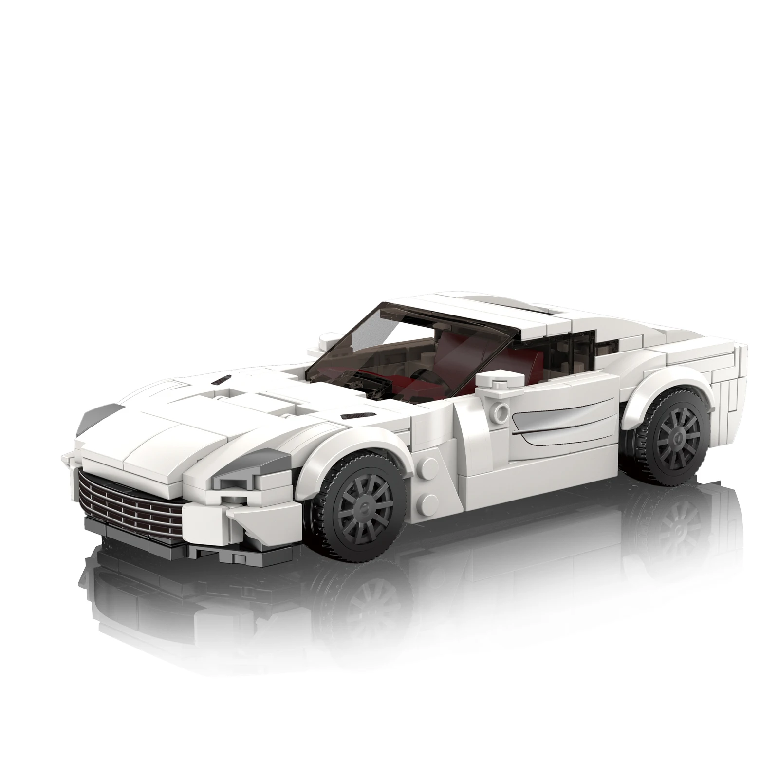 قالب الملك 27114 344 قطعة سلسلة سيارات صغيرة مشهورة مجموعة ألعاب مكعبات البناء الصغيرة