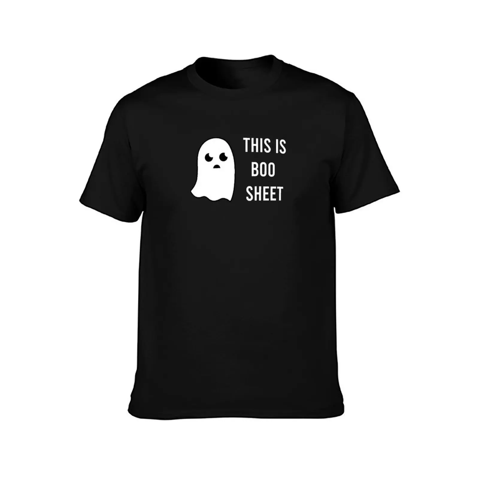 This is boo sheet - halloween design T-Shirt Summer Casual Cotton Tee Oversized Streetwear Tops Vintage Graphic Print