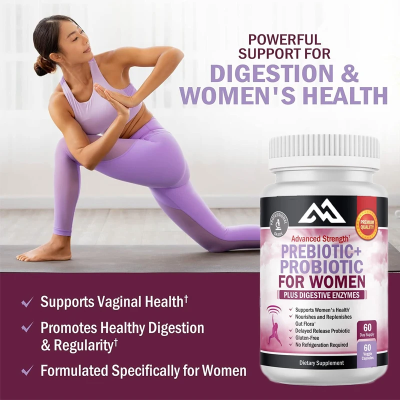 

Women's prebiotics and probiotics for intestinal and immune health,digestive enzyme capsules,lactobacillus probiotic supplements