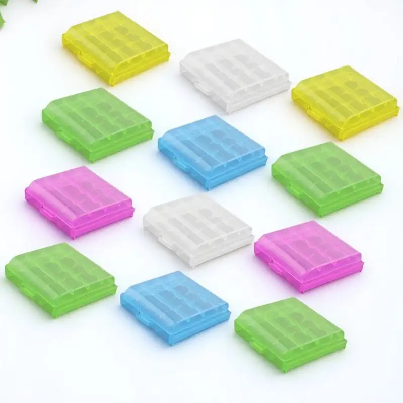 

20 Pcs Storage Box Rechargeable Batteries Holder Boxes Organizer with Tester Aa Case