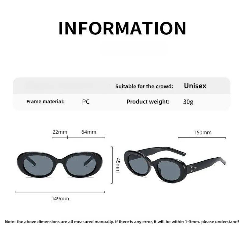 Sonnenbrille Koreanische Sonnenbrille Retro Damen Brillen Sonnenbrillen UV-Schutz Mode Brillen – Detail 8