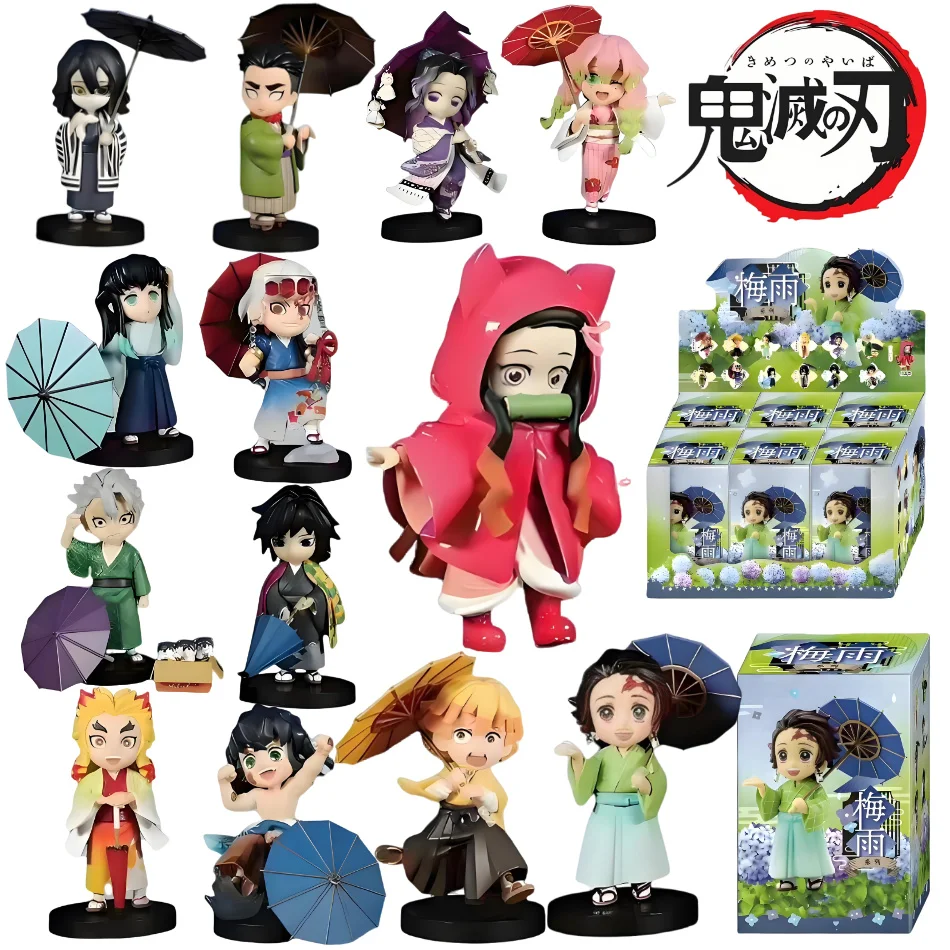 

Набор из 13 фигурок Demon Slayer: Серия «Сливовый дождь» — Танджиро Камадо, Незуко — аниме-фигурки, статуэтки, модели, украшения, подарок-сюрприз