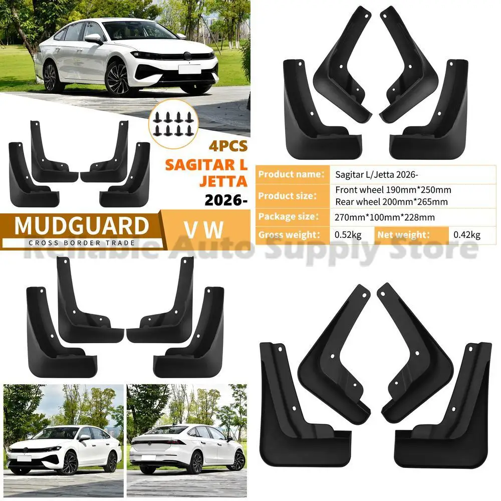 

For Volkswagen Sagitar L Jetta 2026 Car Mud Flaps Tire Fender Accessories Upgrade Stylish Durable Protection Enhanced Design