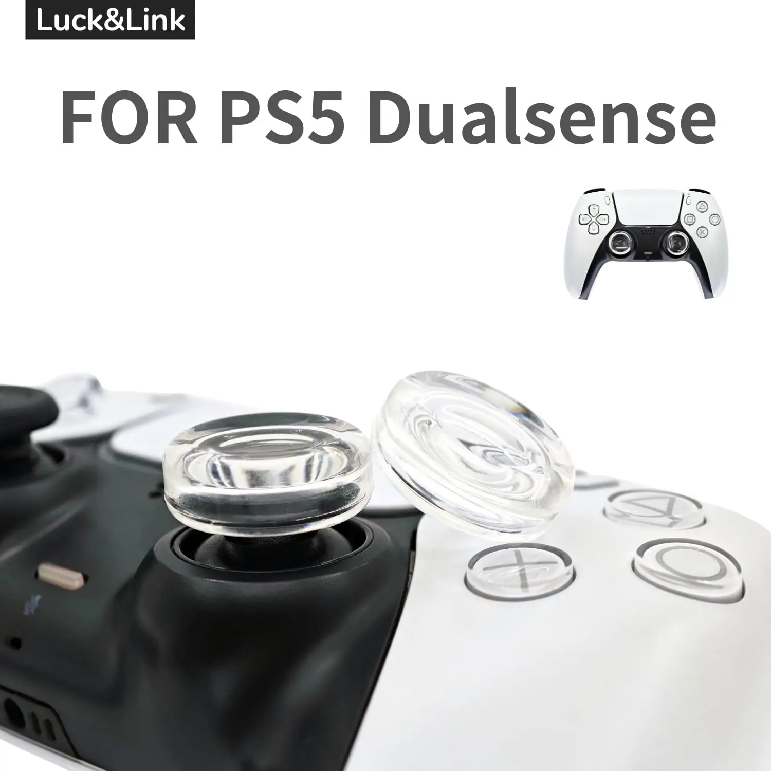 For PS5 Dualsense Thumb Grips, Joystick Caps for PS5, Thumbstick Cover