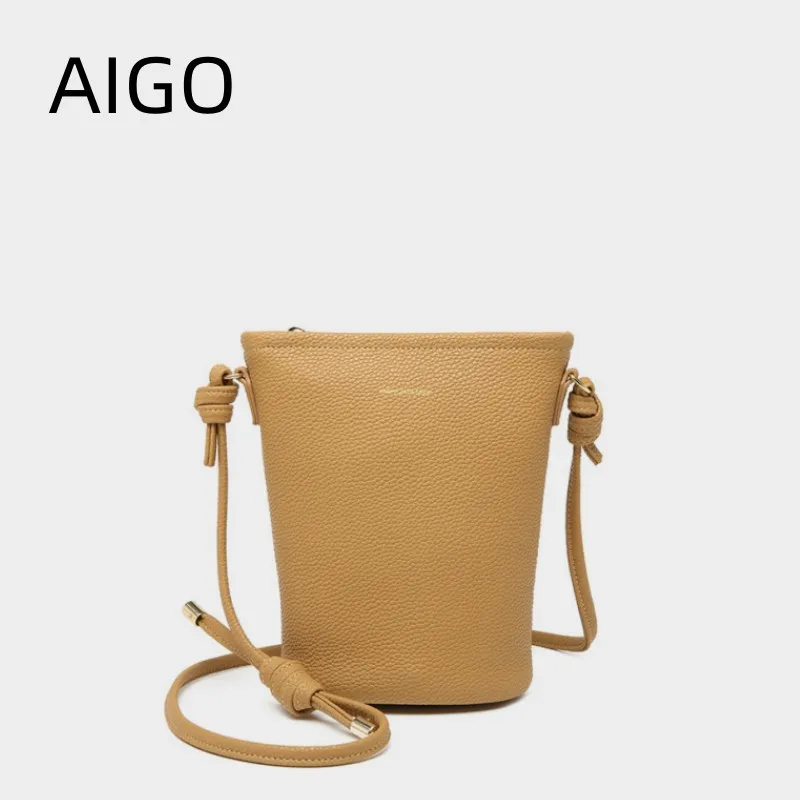 AIGO Luxury Women Mobile Phone Bag Female Messenger Bag Simple Lightweight Small Bag for Women Mobile Phone сумка женская bolsos