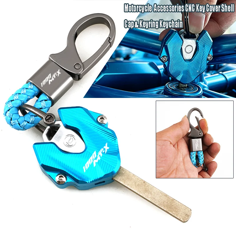 

CF MOTO 1000MTX MOTO Accessories CNC Aluminum Key Case Cover Shell KeyChain Keyring Fit For CFMOTO 1000MT-X 1000 MTX 1000 2022+