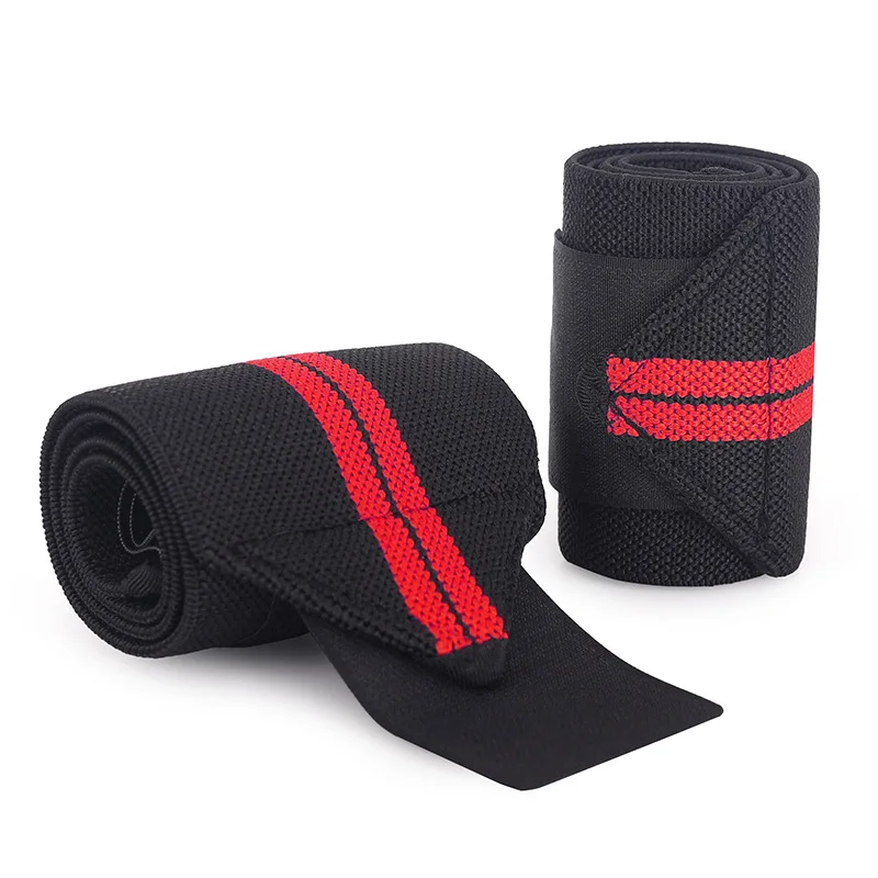 1 Pair Bandage Weight Lifting Strap Fitness Gym Sports Wrist Wrap Hand Support Heavy Duty Thumb Loop Wrap for Strength Training