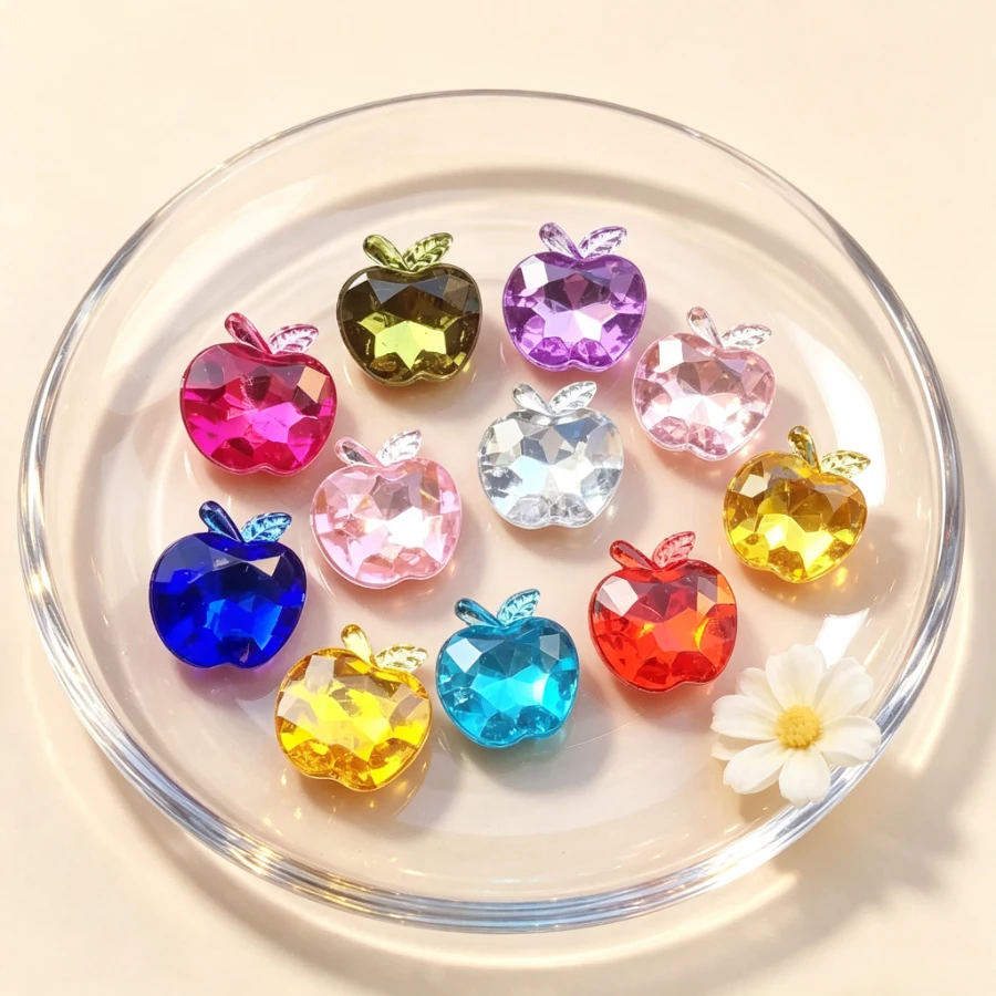 Shiny 30pcs 14mm Acryl Rhinestone Flatback Cabochon Art Supply DIY Scrapbooking Wedding craft -HA76