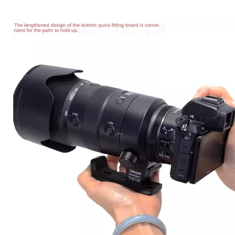 IS-THZ720 Lens Replacement Foot Bracket With Quick Release Plate Lens Bracket For Nikon Nikkor Z 400Mm F4.5 VR S