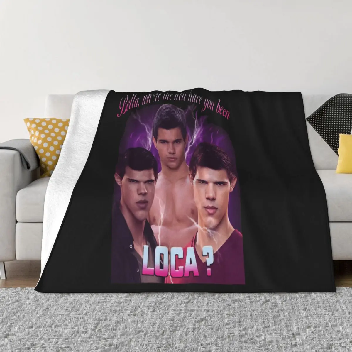 Jacob Black The Twilight Saga Plush Knee Blanket Blankets & Throws Custom Blanket Personalized Throw Blanket