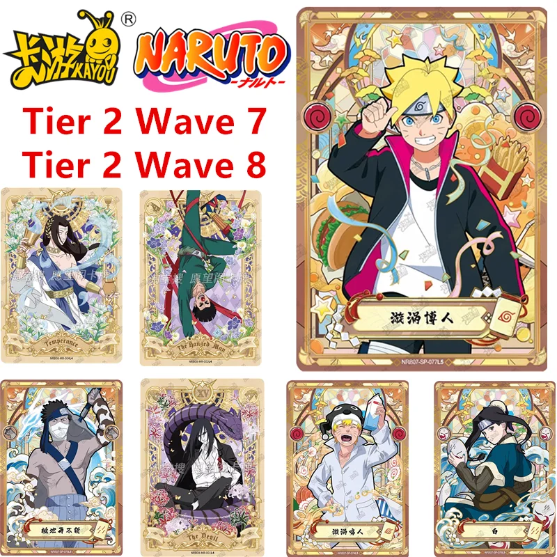 

KAYOU Genuine Naruto Card Tier 2 Wave 8 SP MR UR SSR AR Полная серия Набор Коллекция персонажей аниме Карты Рождественский подарок Игрушки