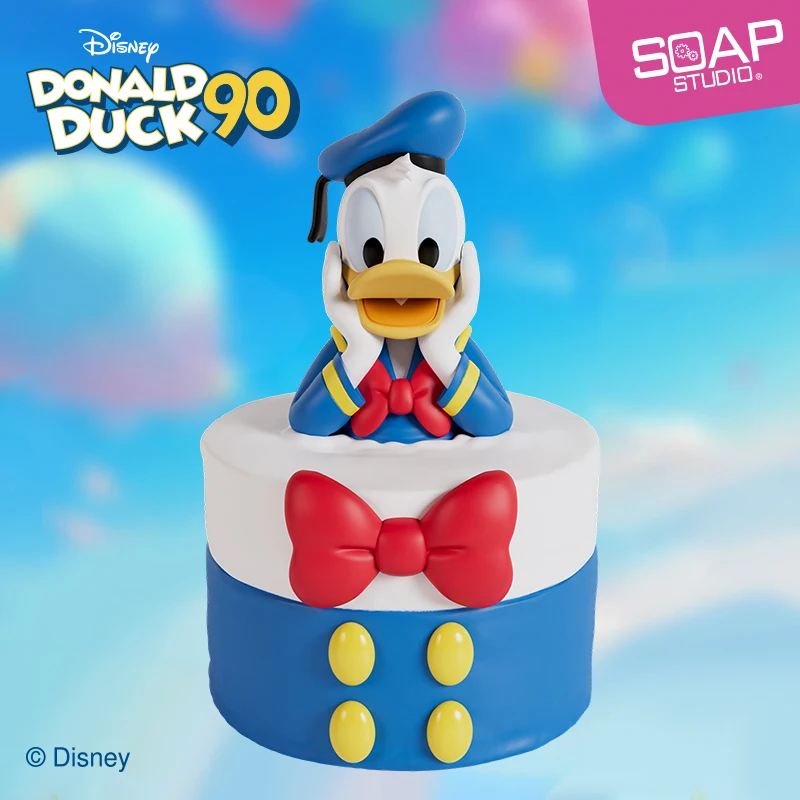 Disney-Boîte ennemi à gâteau surprise pour enfants, figurine d'ornement mignonne, boîte surprise mystérieuse, cadeau d'anniversaire, Regina Studio, Donald Duck, en stock