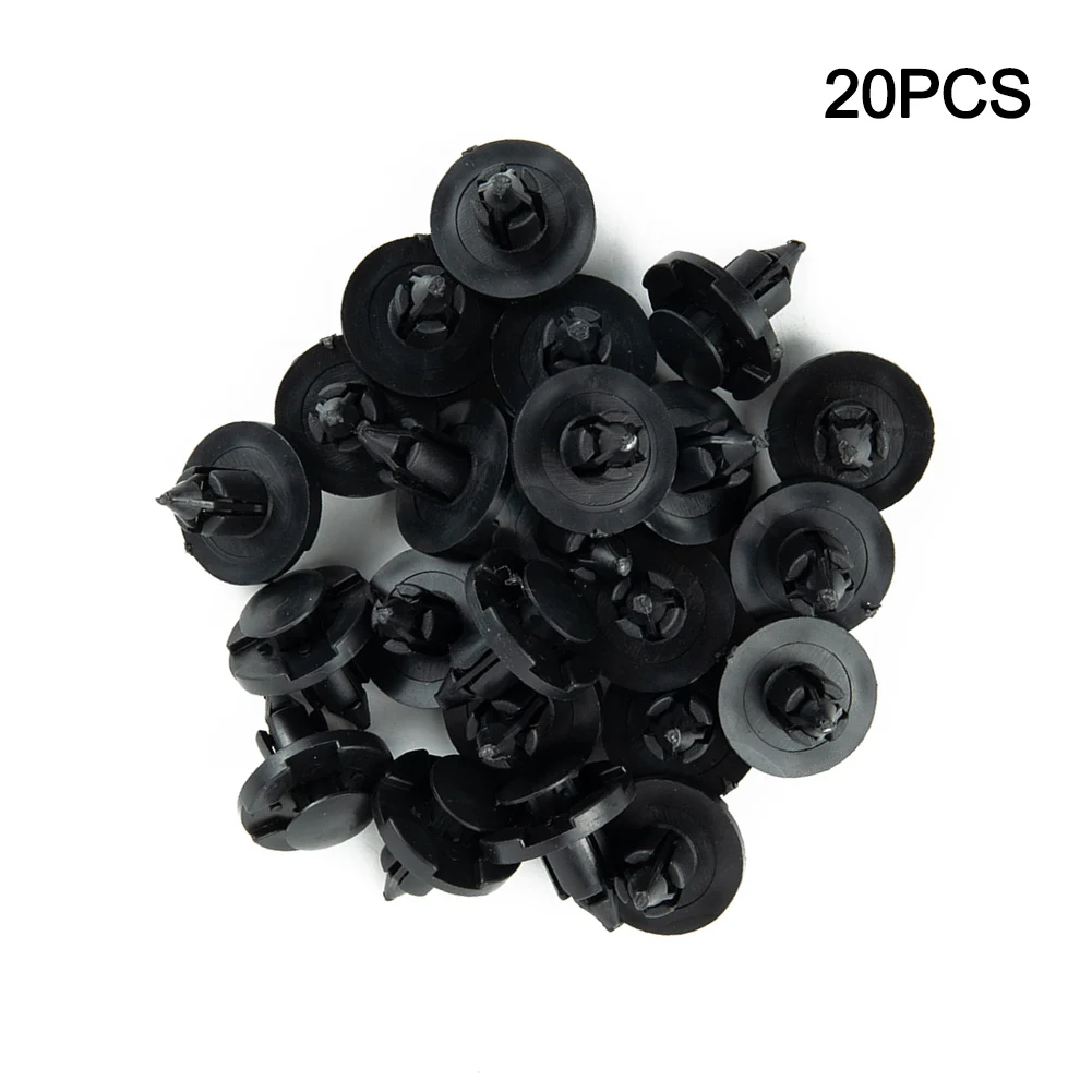 for Nissan Caravans Flaps Rivets Retainer Clips Bumper Push Black High Quality Trunk 20pcs Car Plastic Fastener