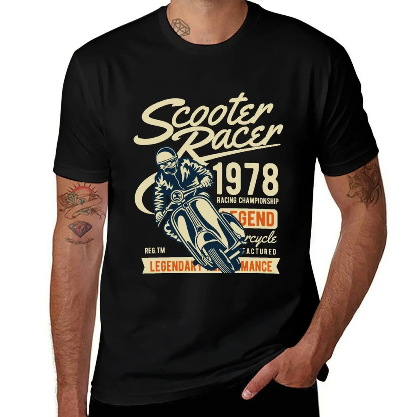 

Scooter Racer 1978 - Racing Championship T-Shirt man t shirts for men g man t shirts for men T-Shirt