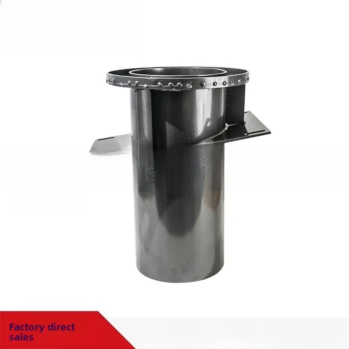 Sanitation sweeper air duct stainless steel suction cylinder welding gray powder flange spot welding