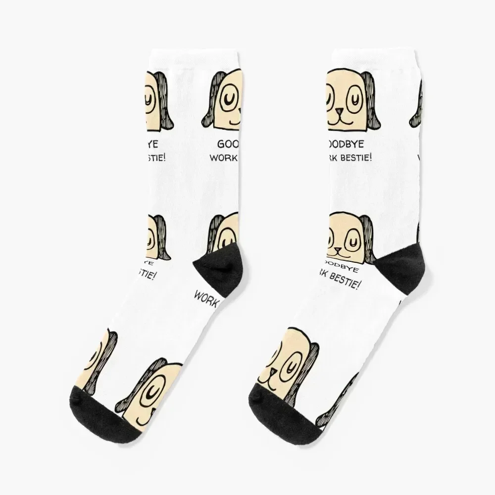 

Goodbye Work Bestie Socks new in's Novelties Children's Hiking boots Socks Woman Men's