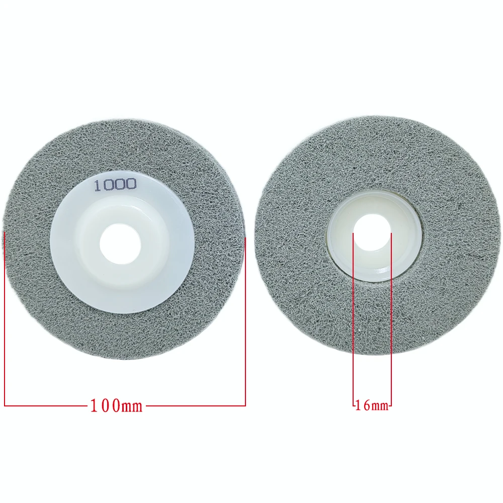1PC 4 Inch 100mm Nylon Fiber Polishing Wheel Abrasive Sanding Disc For Angle Grinder Granite Marble Tile Grit 80-1000#