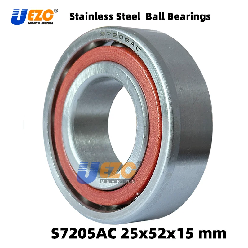 S7205 AC stainless steel  angular contact ball bearing S7205 25x52x15 mm