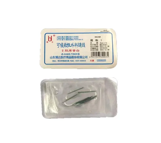 10 bags 7/8/9/12# acupuncture massage embedding needle with sterile catgut 0/2-0/3-0/4-0 line