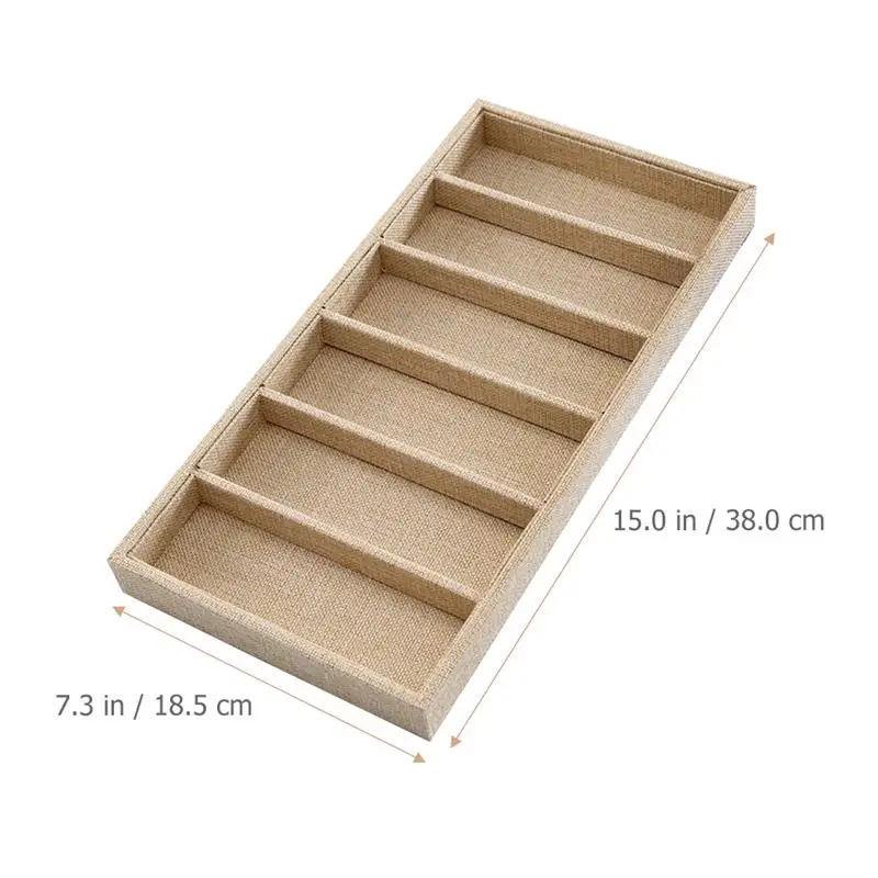 1pc Glasses Display Box Countertop Display Glasses Storage Box Sunglasses Case Eyeglass Holder 6 Slots Eyewear Shop Showcase