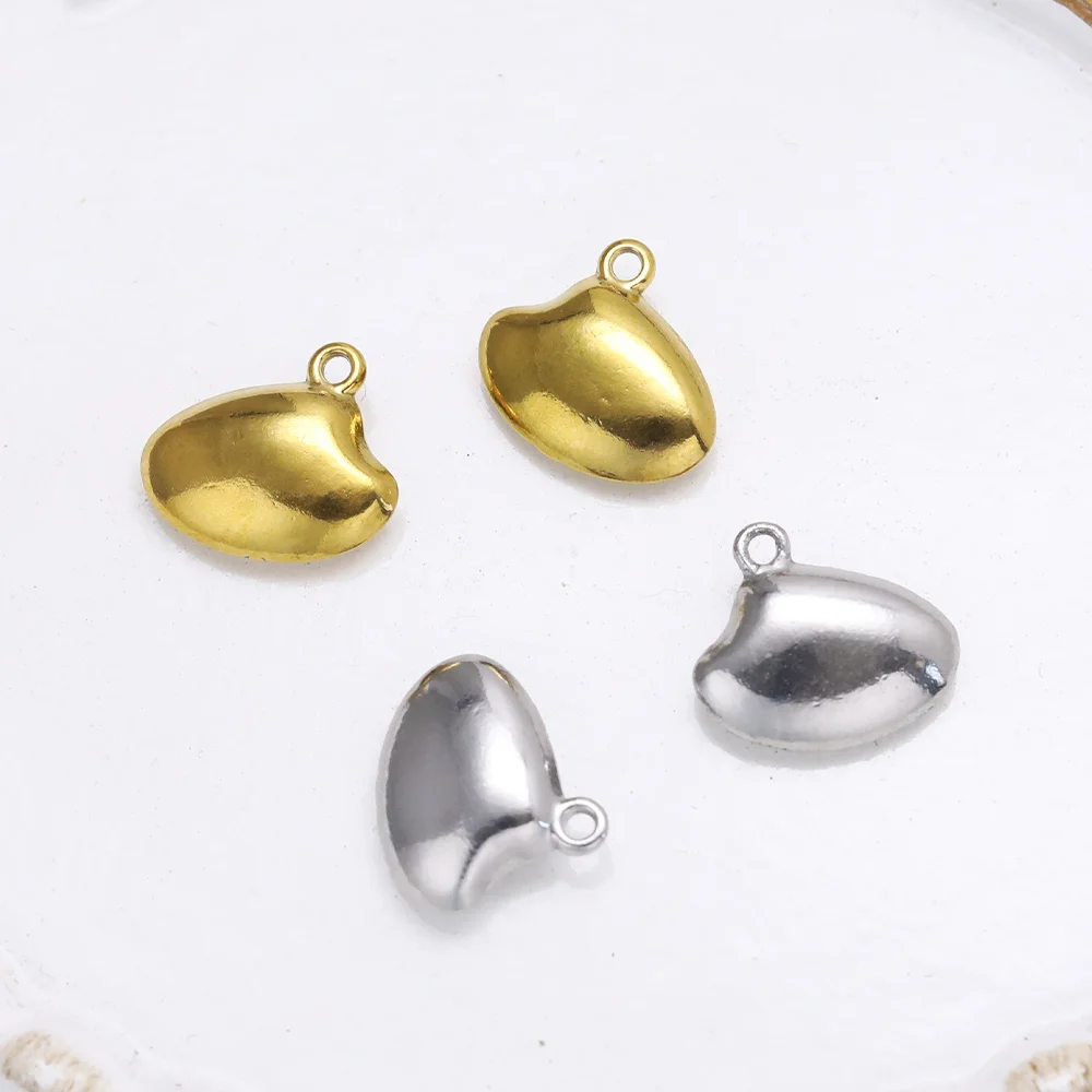 

Сердечный дизайн 12*14 мм 100 шт. нержавеющая сталь/подвески для серег/ручной работы/форма ракушки/ювелирные аксессуары/кулон «сделай сам» # 195216