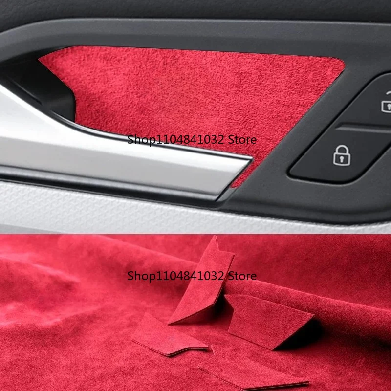 Passend voor Volkswagen Golf 8 MK8 2026 2025 2024 2023 2022 2021 Suède binnendeurgreep beschermende stickers