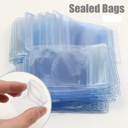 50pcs Pvc Ziplock Bag Transparent Jewelry Storage Bag Earring Ring Pendant Organization  Resealable Dust-Proof Bag 4*6cm