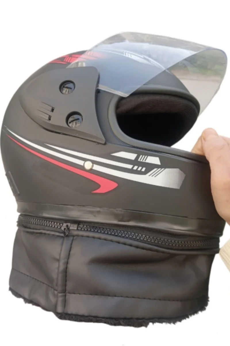 

22/5000 High-definition anti-fog and neck-warming full-face helmet for electric motorcycles