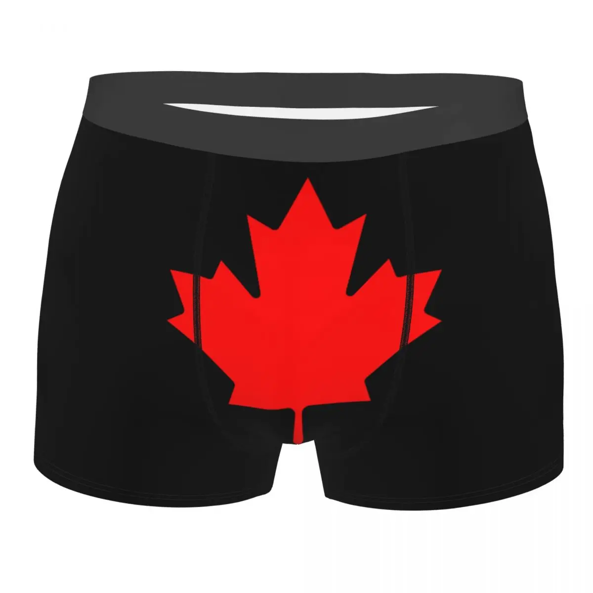 Canada Maple Leaf Canadian Flag Boxer Shorts For Men 3D Printed Male Underwear Panties Briefs Stretch Underpants