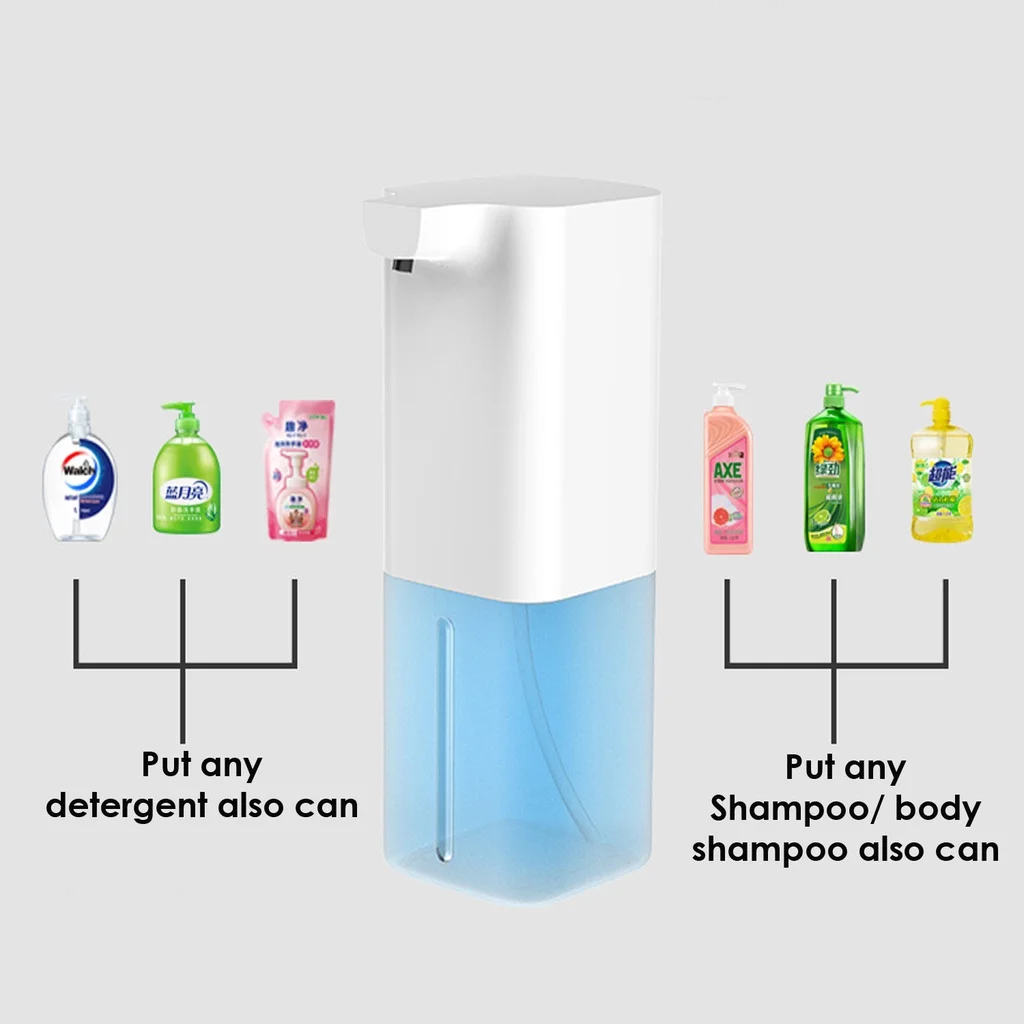 Infrared Automatic Foam Soap Dispenser USB Rechargeable Touchless Hand Sanitizer Dispenser for Bathroom Kitchen new
