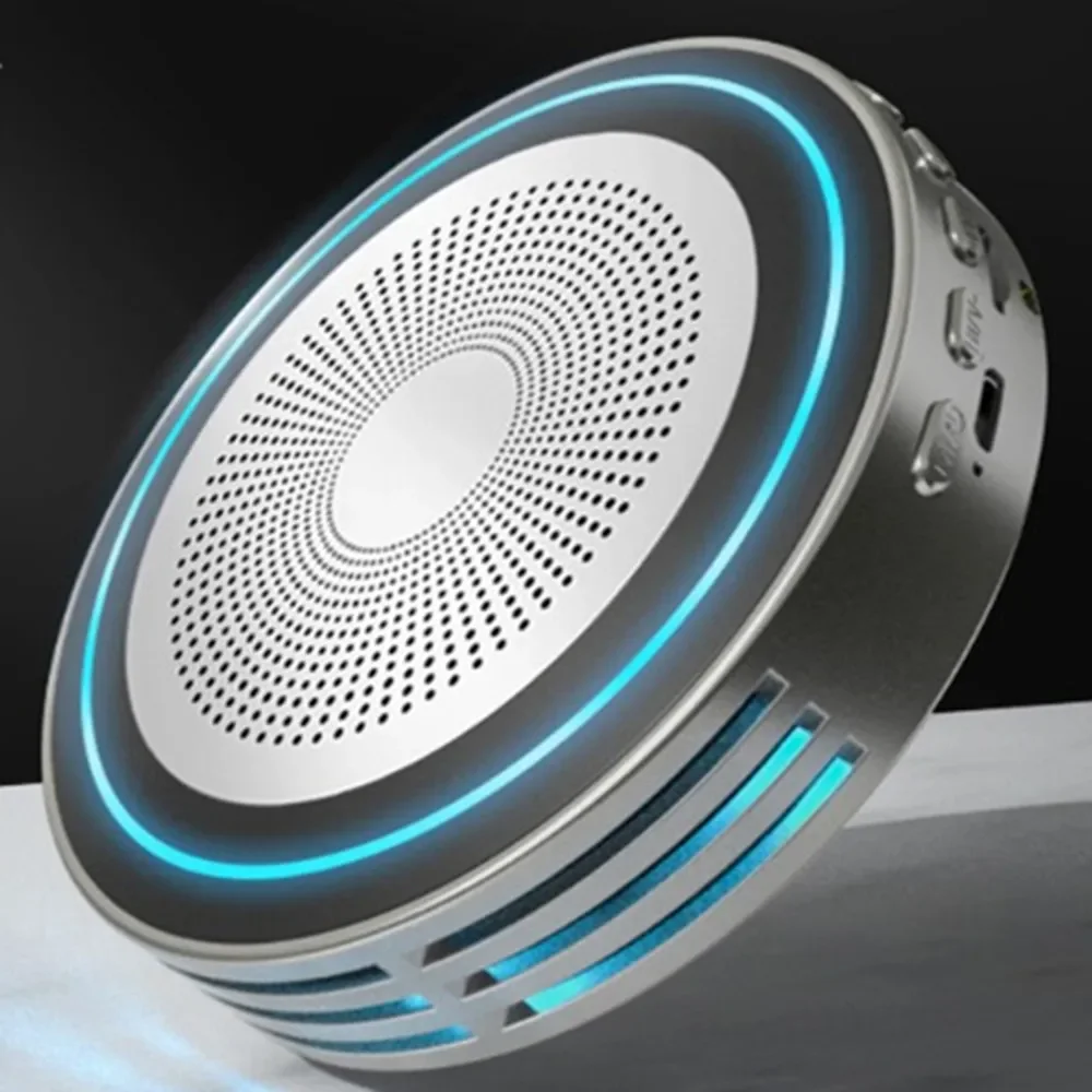 

Colorful lights subwoofer smart bluetooth speaker mobile phone call TF card U disk HiFi music player MP3 portable wireless sound