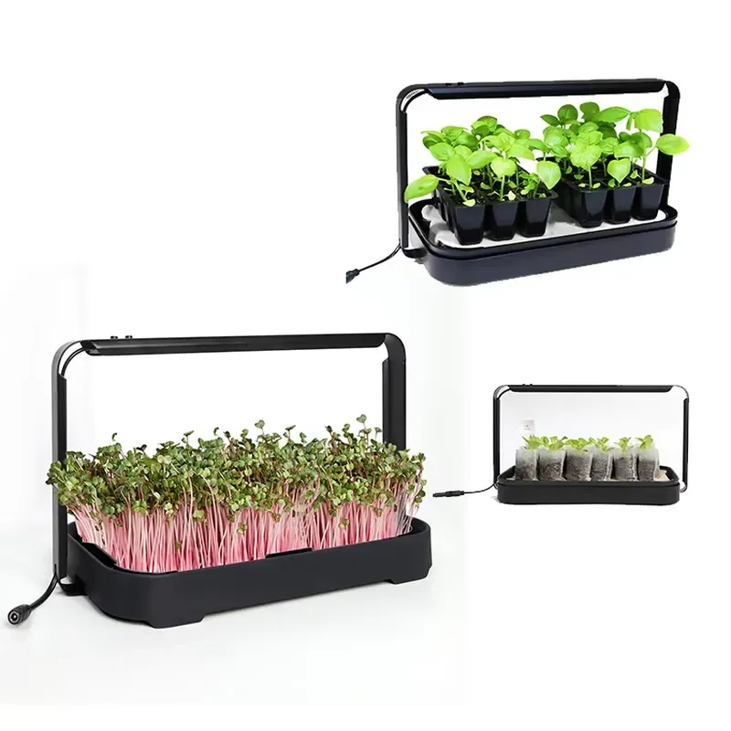 LED Electronic Hanging Indoor Garden Kit Harvest Complete Seedling 16W Automated Home Hydroponics System
