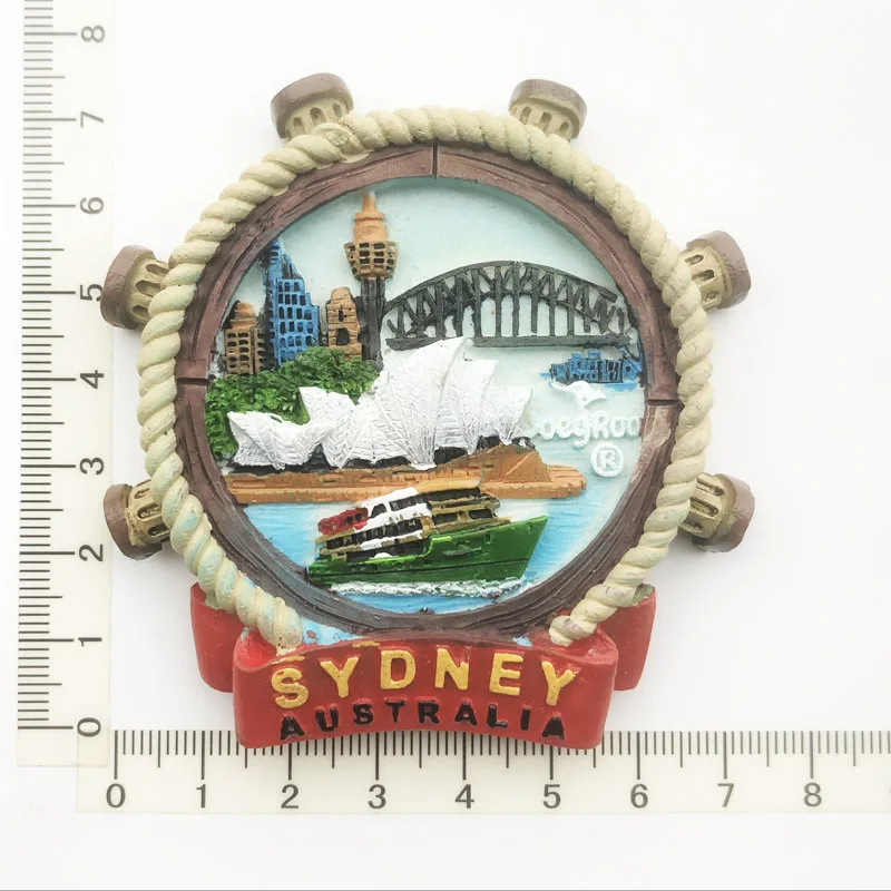 Sydney  Creative,Travel,Commemorate,Crafts,3D,Ornaments,Magnetism,Resin Material,Refrigerator Stickers