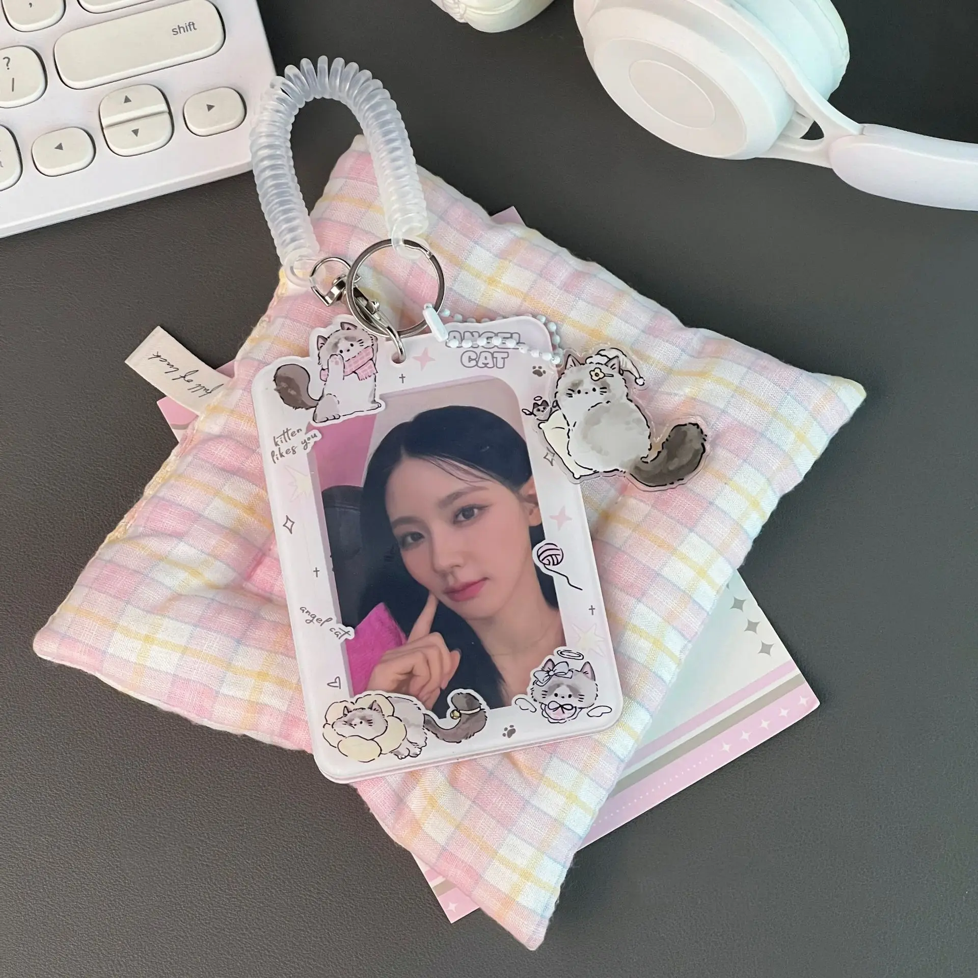 Document Protection ID Card Sleeve Acrylic Star Chasing Card Sleeve Cartoon ID Protection Cover