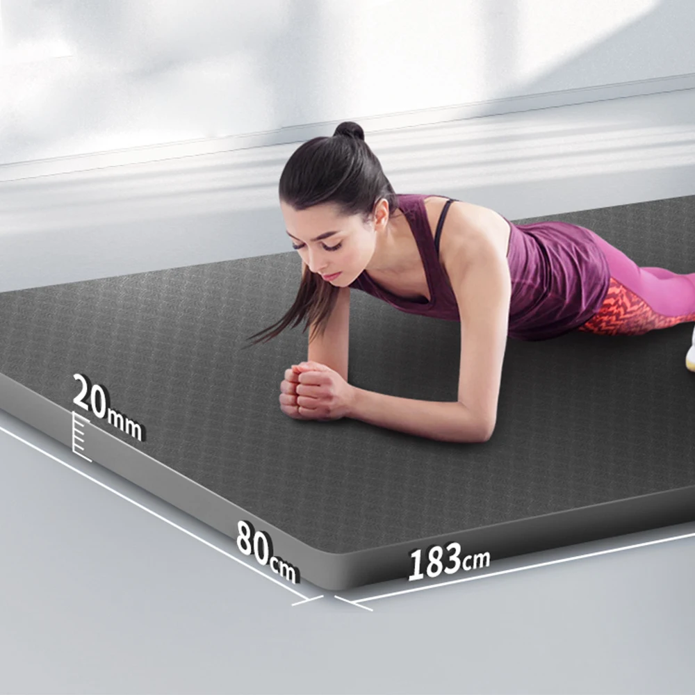 Wholesale of Sports and Fitness Mats in Factories, with Anti Slip, Widened and Thickened 15mm Yoga Mats