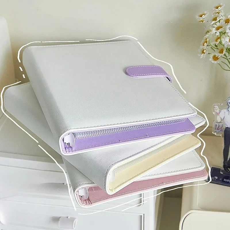 

1 шт. Альбом для карточек формата А5 из ПУ с магнитной застежкой, 3-дюймовый альбом для хранения карточек и открыток, альбом для Polaroid, альбом для коллекции карточек идолов