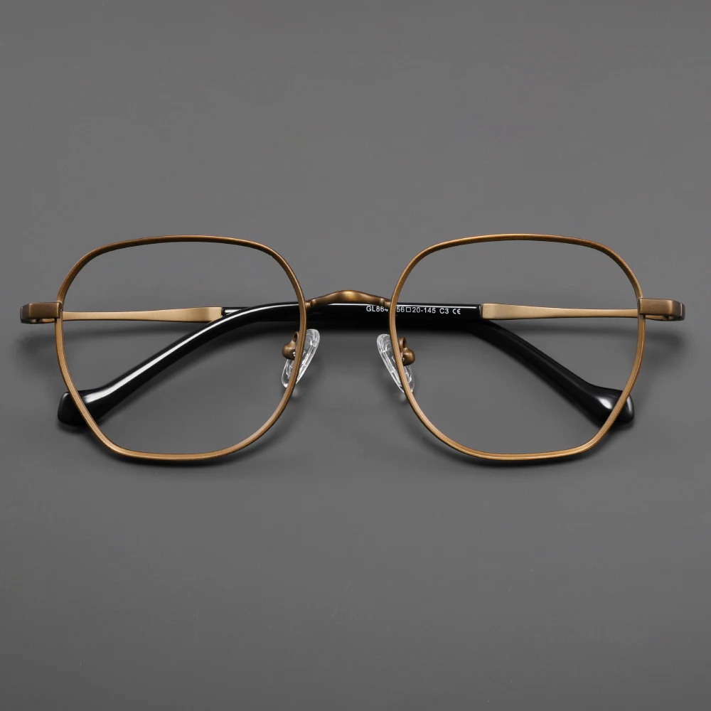 

Ultra Light Titanium Square Eyeglass Frame Retro Men's Frame New Anti Blue Light Optical Prescription Frame