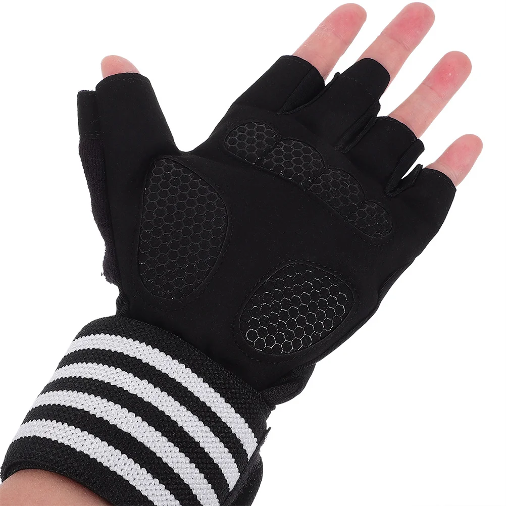 1 Pair Anti-Slip Sweat-Absorbing Workout Gloves Half-Finger Fitness Lifting Cycling Climbing Outdoor Sports Gym Accessories