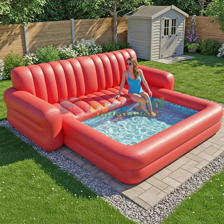 Garden Water Play Equipment Pvc Kids Inflatable Pool Inflatable Water Bed Swimming Pool