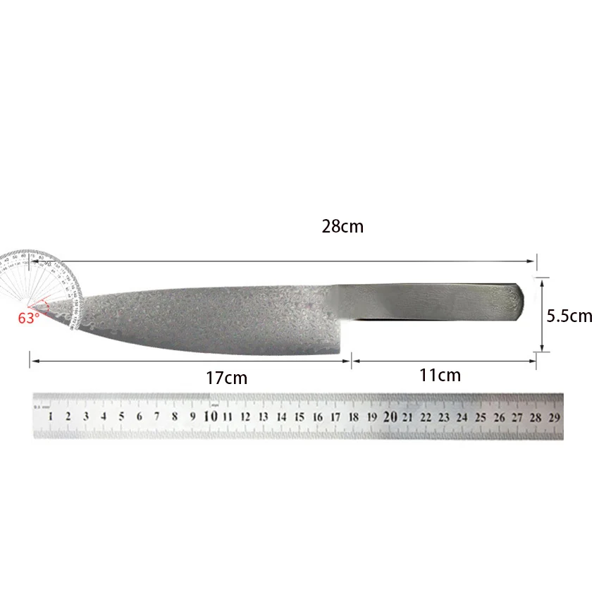 7 Inch Cleaver Knife Handmade Damascus Steel Blade Sharp Chef Slicing Fish Sushi All-in-one Longquan Kitchen Knife Cooking Tools