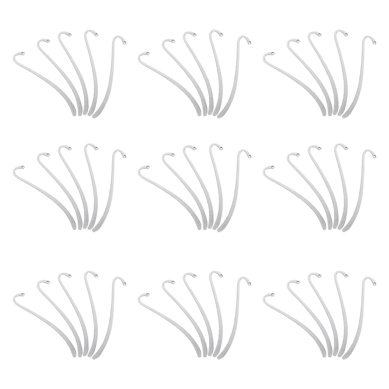 

50pcs Vintage Metal Bookmark Pendants Retro Carved Hook Bookmarks Jewelry Making Charms Craft Accessories Diy Zinc Alloy