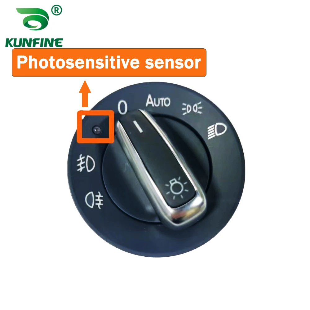 

Chrome Headlight Switch Auto Headlight Sensor For VW Golf 6 MK6 Tiguan OEM NO. 5ND 941 431B 5ND 941 431 B 5ND941431B