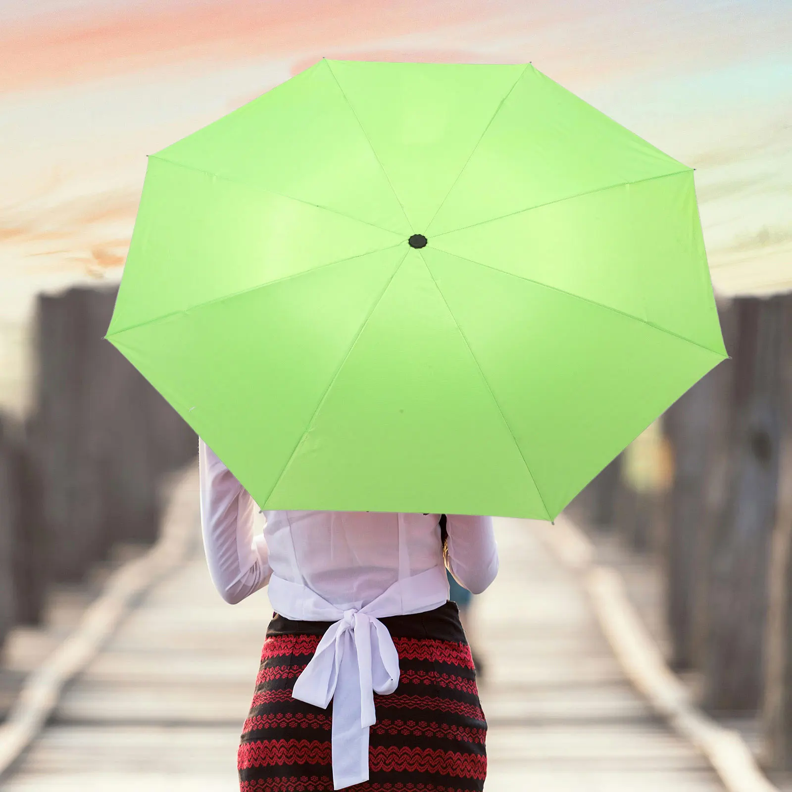 

Wine Bottle-Shaped Umbrella Red Collapsible Small UV Shape Folding Travel Camping Sun Rain Gear Waterproof Storage Bag