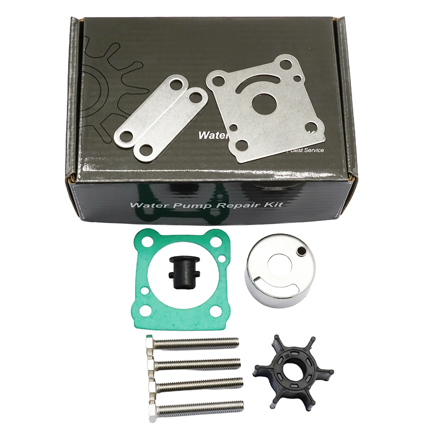 

Outboard Engines Water Pump Impeller Repair Service Kit for Yamaha Marine 2 Stroke 6 8 HP 6G1-W0078-00 6N0-W0078-A0 18-3460