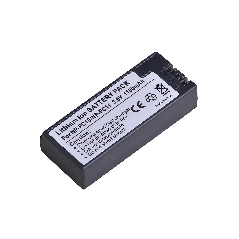 Baterai 1100mAh NP-FC10 NP-FC11 untuk Sony P10 P12 P2 P3 P5 P7 P8 P9 V1, NP FC11 FC10 F77A FX77 aksesoris kamera