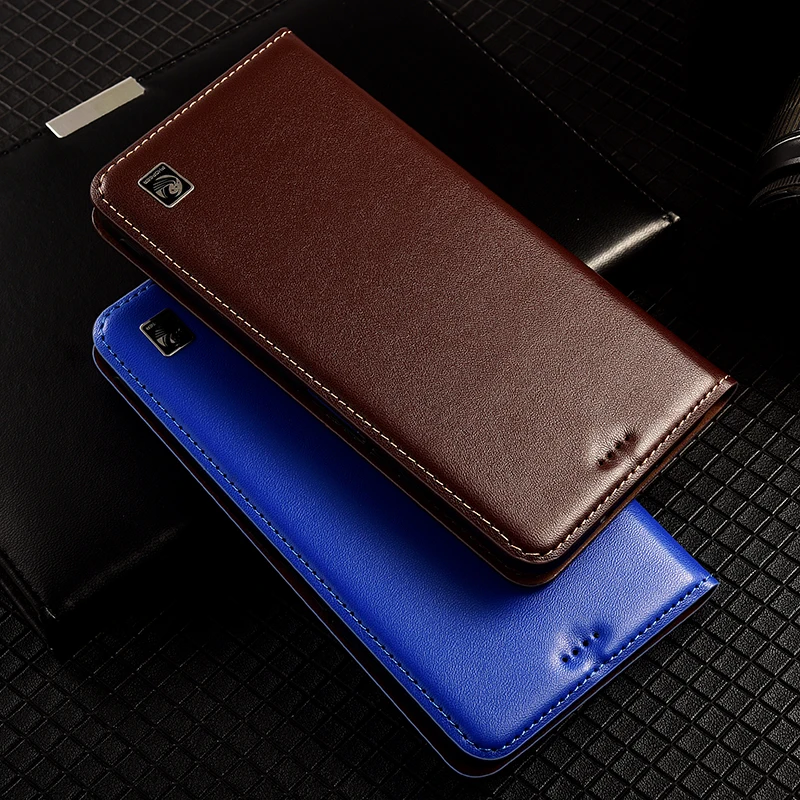 حافظة جلدية أصلية لهاتف ZTE Redmagic 5G 6 6S 7 7S 8 8S 9 9S 10 5S Pro Plus Air Nappa نمط محفظة قلابة حافظة جلد البقر